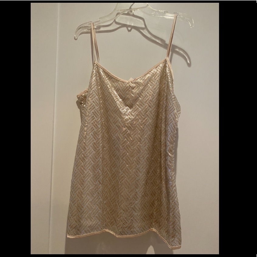 Nwt Banana Republic BiColored Sequined Cami Small